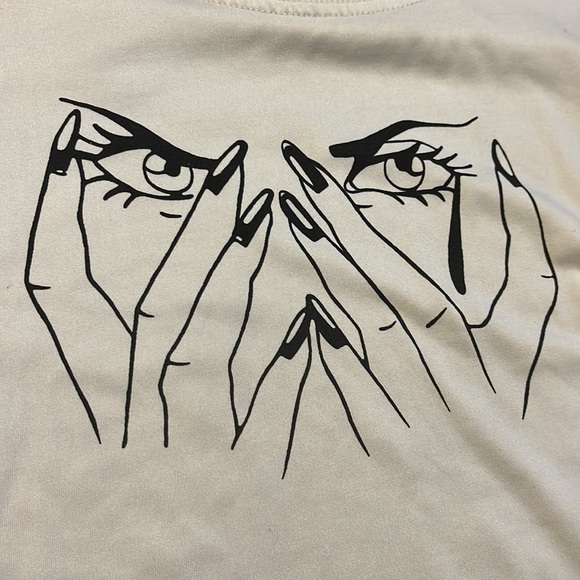 shein crop top, size M - Picture 2 of 3